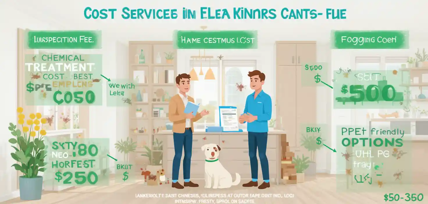 The average flea pest control cost ranges from $150 to $350 for standard treatments.