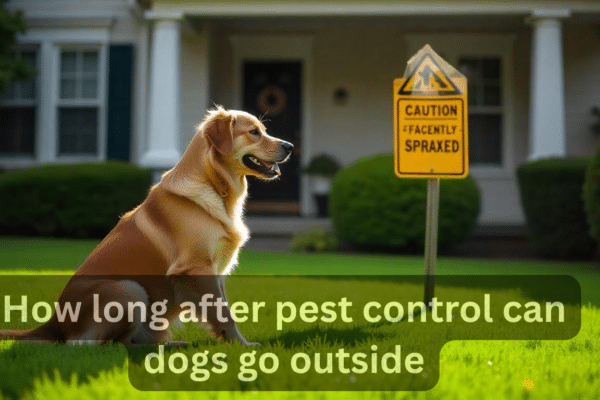How Long After Pest Control Can Dogs Go Outside Safely?