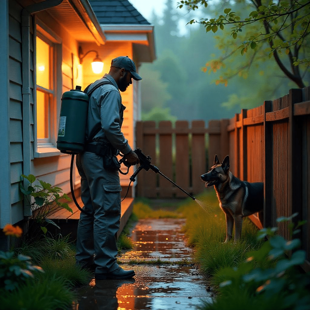 how long after pest control can dogs go outside