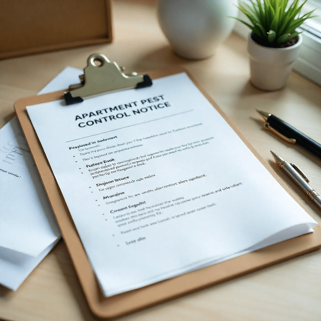 Apartment Pest Control Notice to Tenants: Important Tips